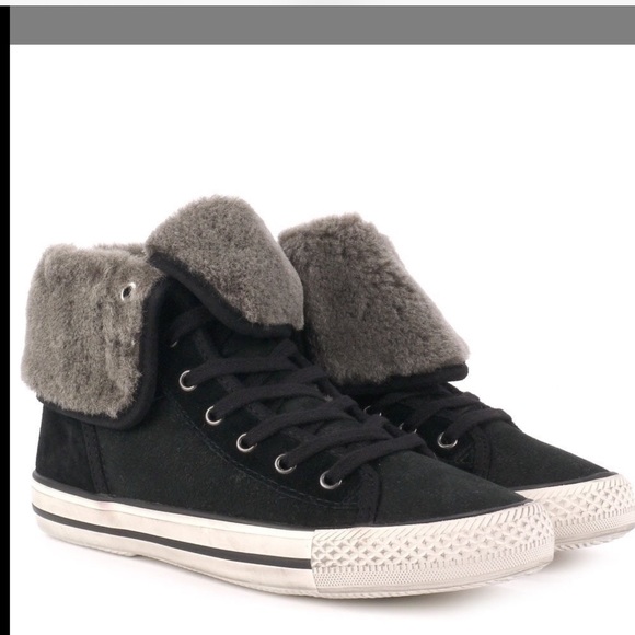 sheepskin lined trainers